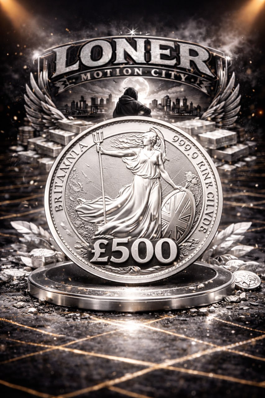 £500 Silver Britannia Coin – 999 Fine Silver | Loner Motion City